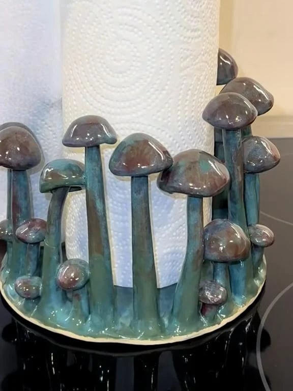 (Only 20 Left! 🔥) Enchanted Grove Mushroom Paper Towel Holder