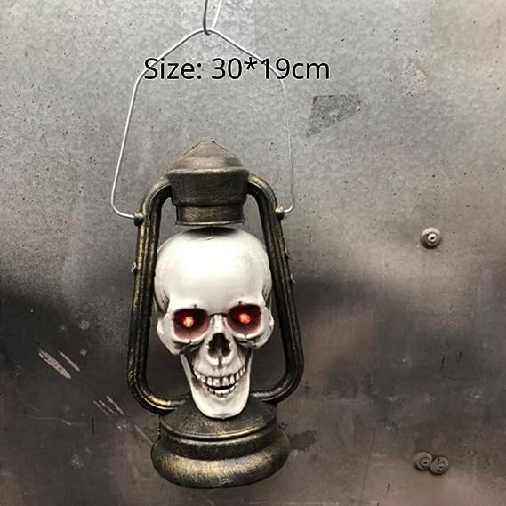 Scary LED Halloween Skull Lantern