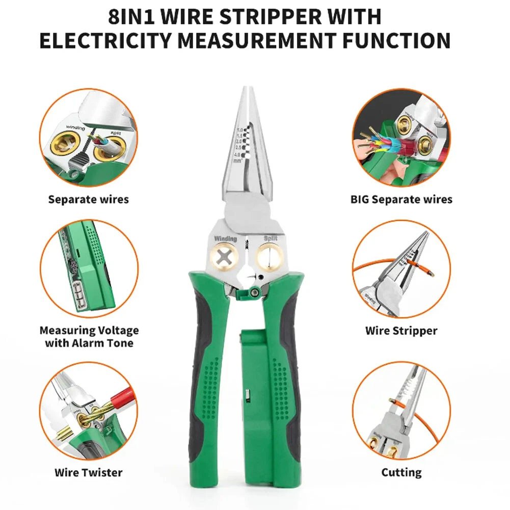 🧰8 in 1 Wire Stripper Twister