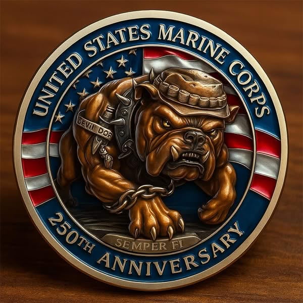 US Marine Corps “Devil Dog” 250th Anniversary Commemorative Coin