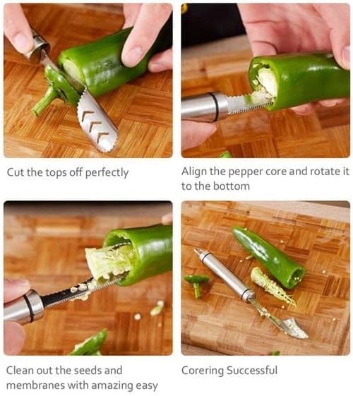 🌲Early Christmas Sale 50% Off🌲2-in-1 Pepper Seed Corer Remover🔥🔥Buy 2 Get 1 Free