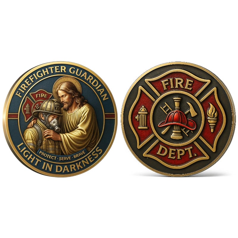 Light in Darkness：Firefighter Guardian Challenge Coin