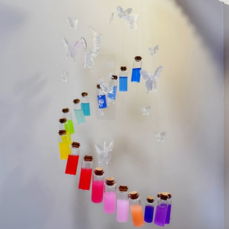🔥Last Day Promotion 50% OFF🔥Handmade Butterfly Rainbow Wind Chime