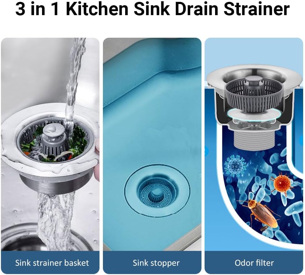 (🔥HOT SALE 50% OFF) 🏠3-in-1 Stainless Steel Sink Aid, BUY 2 FREE SHIPPING