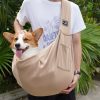 Dog Sling Carrier Evergreen 100% Organic Cotton For Cats too