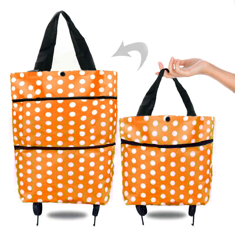 🎁TikTok Last Day Sale - 70% OFF🎉Foldable Shopping Trolley Tote Bag