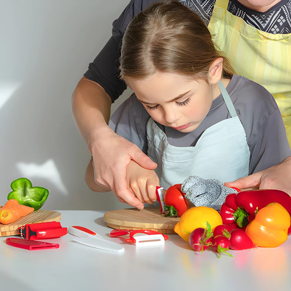 🔥EARLY CHRISTMAS SALE - 50% OFF🎄SafeSlice Kiddo Safe Kitchen Set