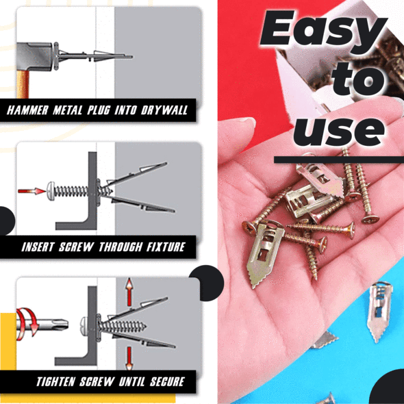 (🎅CHRISTMAS HOT SALE-49% OFF) Self-Drilling Anchors Screws🛒Worldwide Shipping