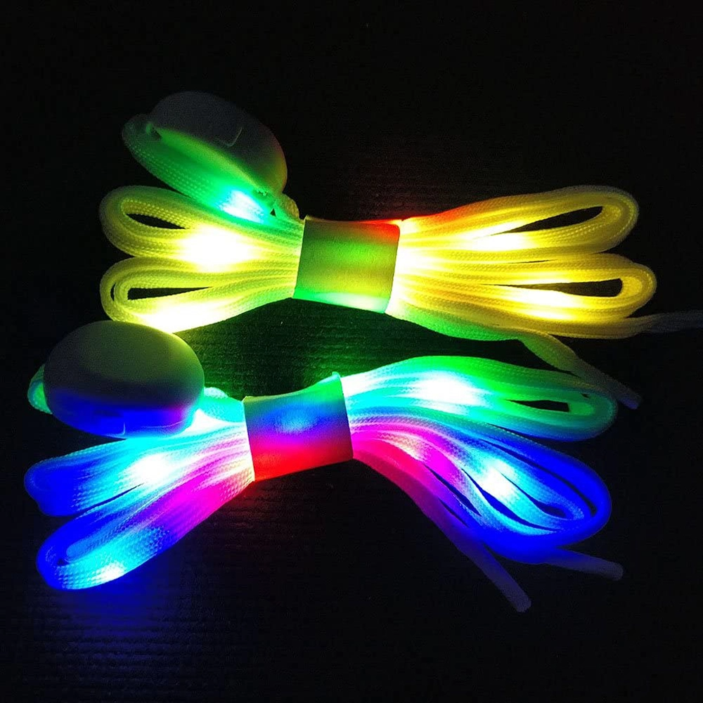 (🌲Early Christmas Sale- SAVE 48% OFF)LED Flashing Shoestrings--buy 5 get 5 free & free shipping（10 pairs）