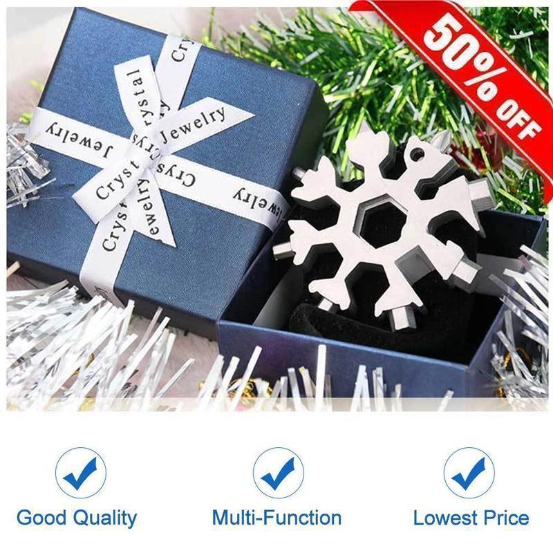 (Christmas Big Sale!- 50% OFF)18-in-1 Snowflake Multi-Tool