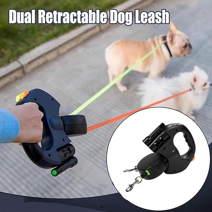 🔥Last Day Promotion 70% OFF🔥Tangle-Free Dual Dog Leash with 360° Swivel Head