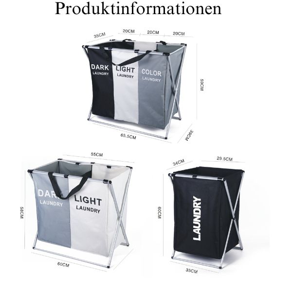 🔥Faltbarer und sortierbarer Wäschekorb
