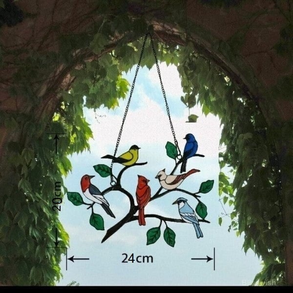 Special Sale 🐦The Best Gift-Birds Stained Window  Panel Hangings🎁