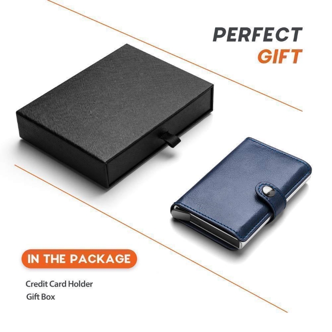 50% OFF- Anti-theft-RFID Auto Pop-up Leather Card Wallet- Buy 2 Get Extra 20% OFF