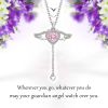 💗Mother's Day Sale 50% OFF🔥Pink Crystal Angel Wings Heart Pendant Necklace - Buy 2 Get 1 & Free Shipping