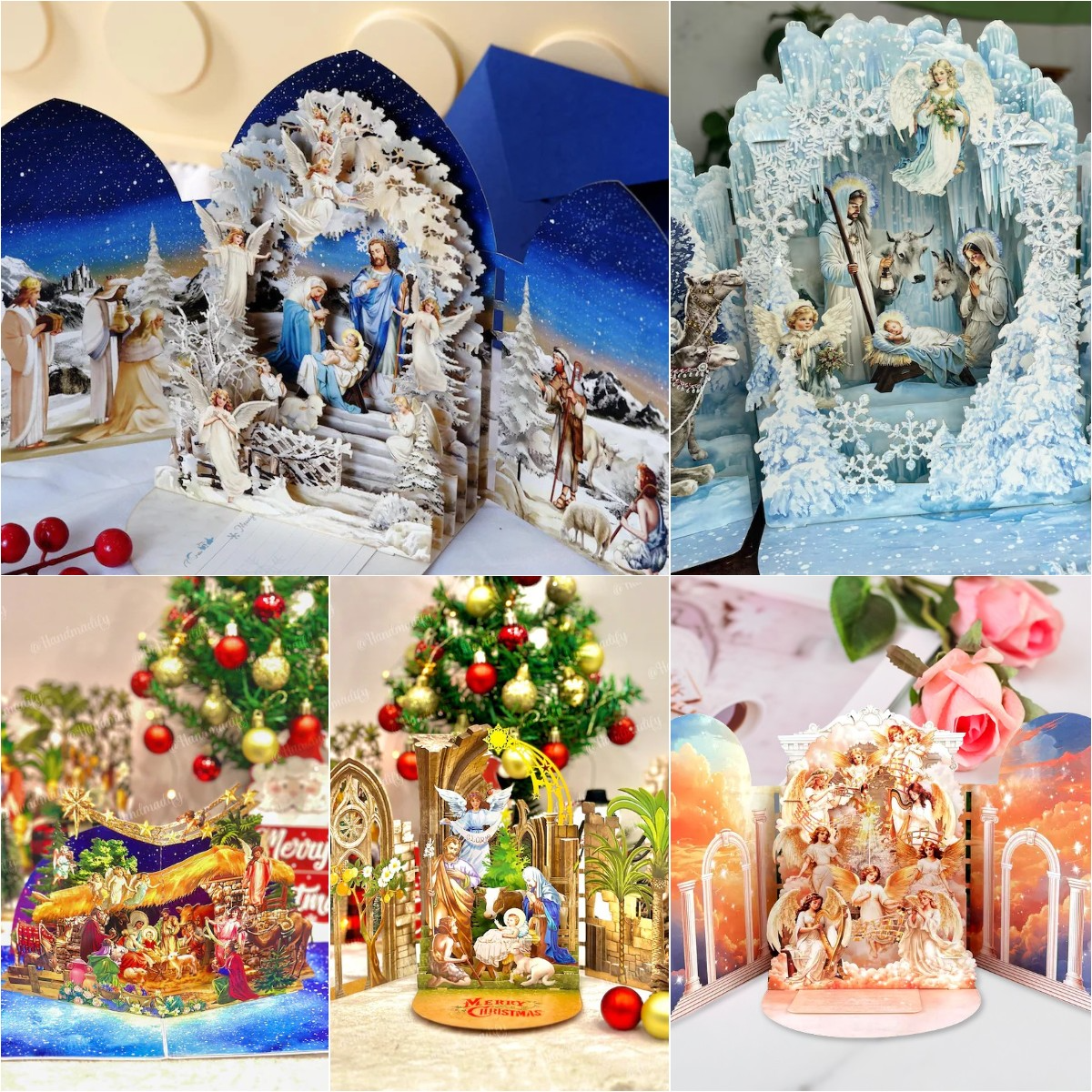 🎄🎅Early Christmas Promotion - 49% OFF🎄Handcrafted 3D Nativity Scene Christmas Scene Greeting Card