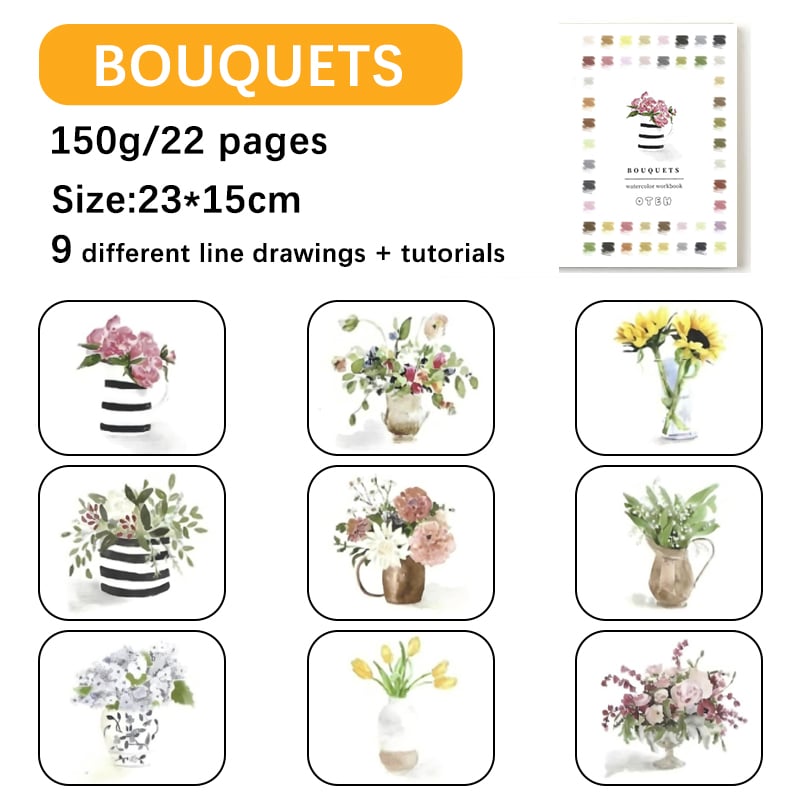 💕𝙊𝙏𝙀𝙃® Watercolor Workbook