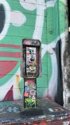 Miniature American Payphone in 1:12 Scale For Action Figure Displays / Toy Photography