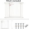 BalanceFrom Easy Walk-Thru Safety Gate for Doorways and Stairways with Auto-Close/Hold-Open Features, 30-Inch Tall, Fits 29.1 - 33.8 Inch Openings, Graphite