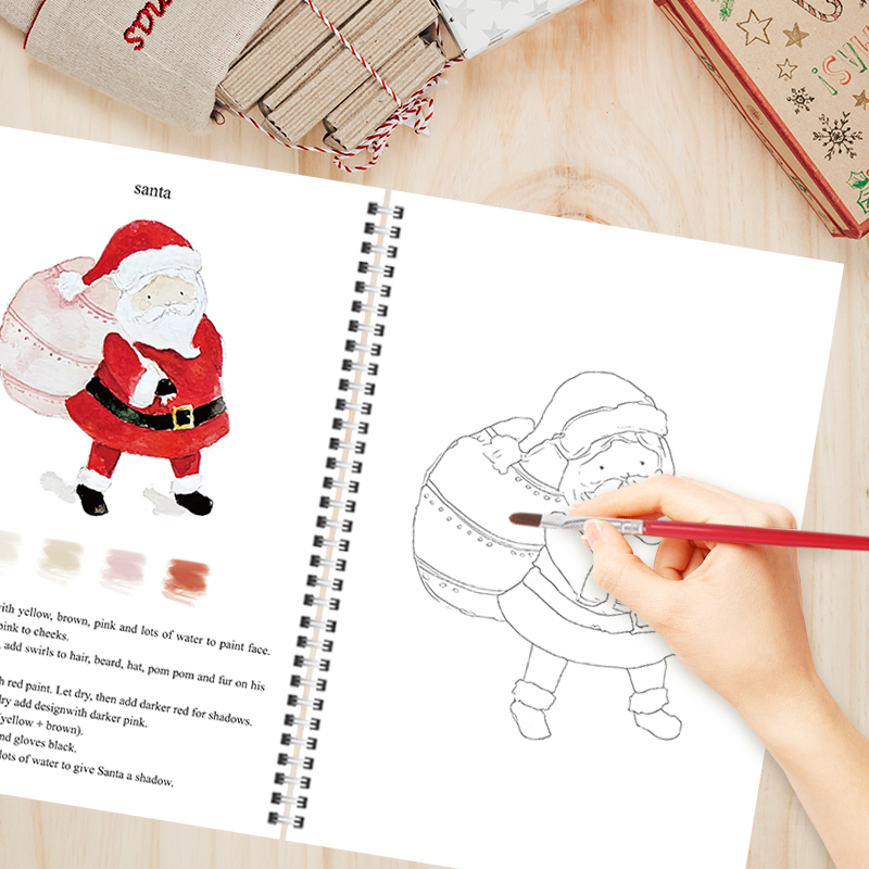 🎄Christmas Watercolor Workbook