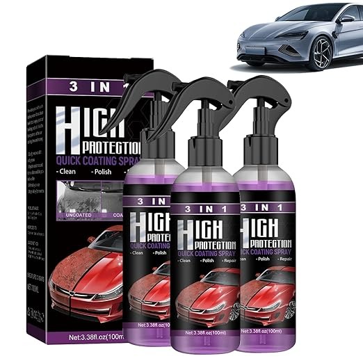 🚗3 In 1 High Protection Quick Car Coating Spray