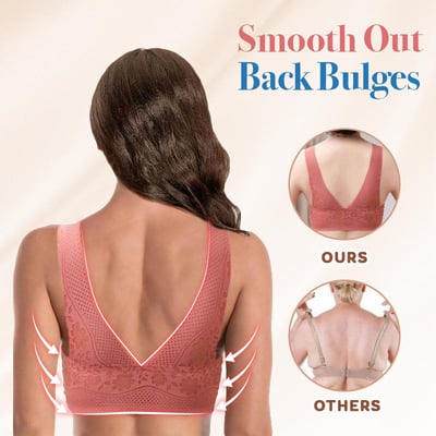 Ultra-Thin Ice Silk Floral Breathable Wireless Bra
