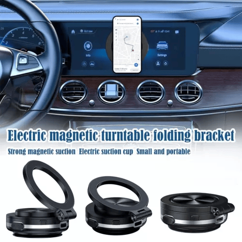 (🌲EARLY CHRISTMAS SALE - 49% OFF) 360° Rotate Phone Holder Magnetic Vacuum Adsorption Car Strong Suction Cup Mount