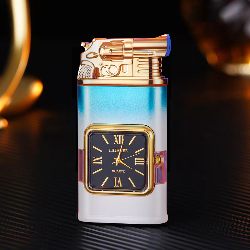 🔥Windproof Lighter Vintage Watch Bezel Jet flame Torch