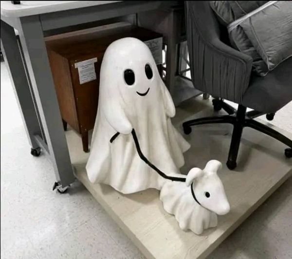 Tiktok Summer Sale🎉Ghost Walking Dog Statue👻