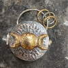 🔥LAST DAY SALE 49% OFF-925 Silver Triple Moon & Tree of Life Locket with Real Quartz Crystal