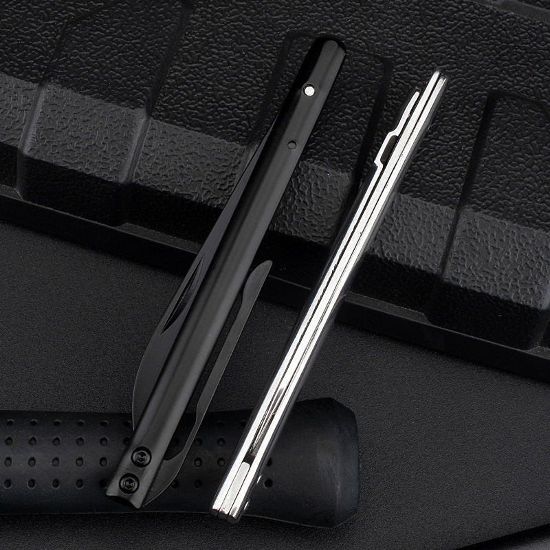 Portable stainless steel folding pen knife