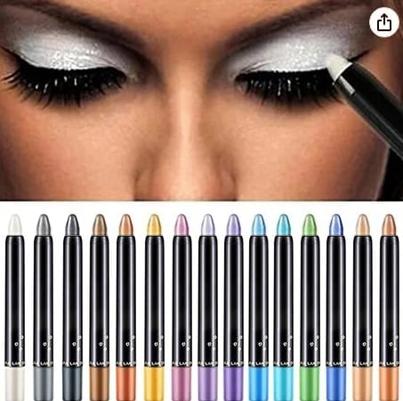 💥15 Color Highlighter Eyeshadow Pencil Glitter Eye Shadow Eyeliner Pen