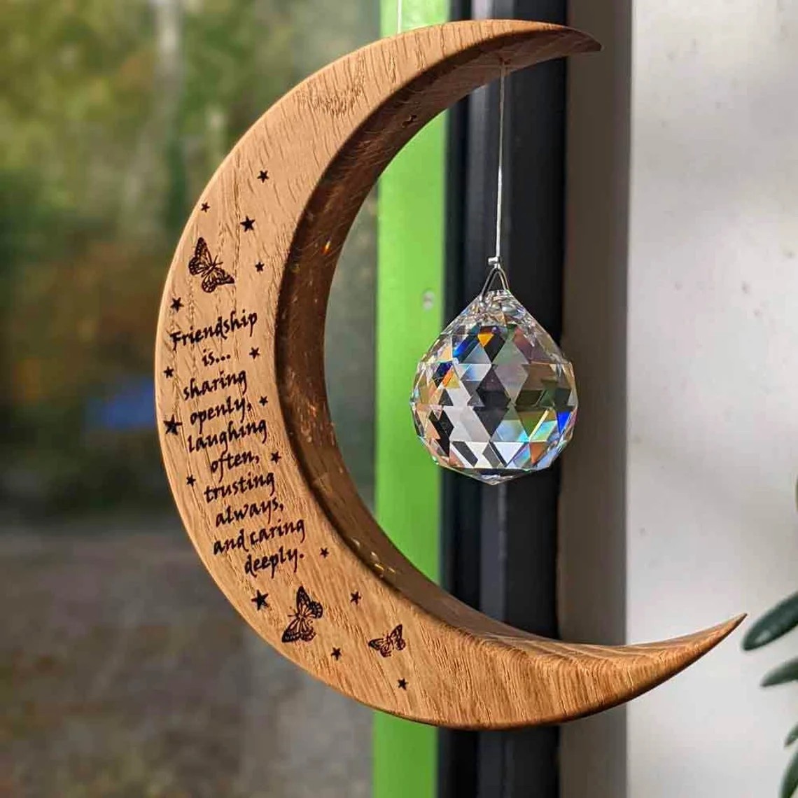 Friendship Gift—Irish Moon Suncatcher-Buy 2 Free Shipping