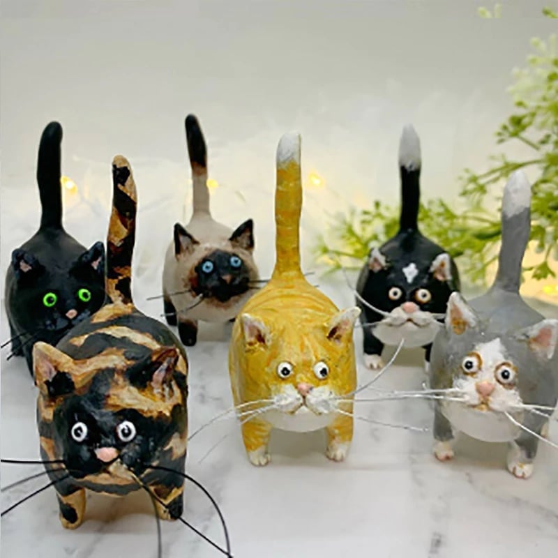 (🎅EARLY CHRISTMAS SALE - 48% OFF) 🎁Kitty Ciniature Sculpture⚡Buy 6 Get Extra 20% OFF & FREE SHIPPING