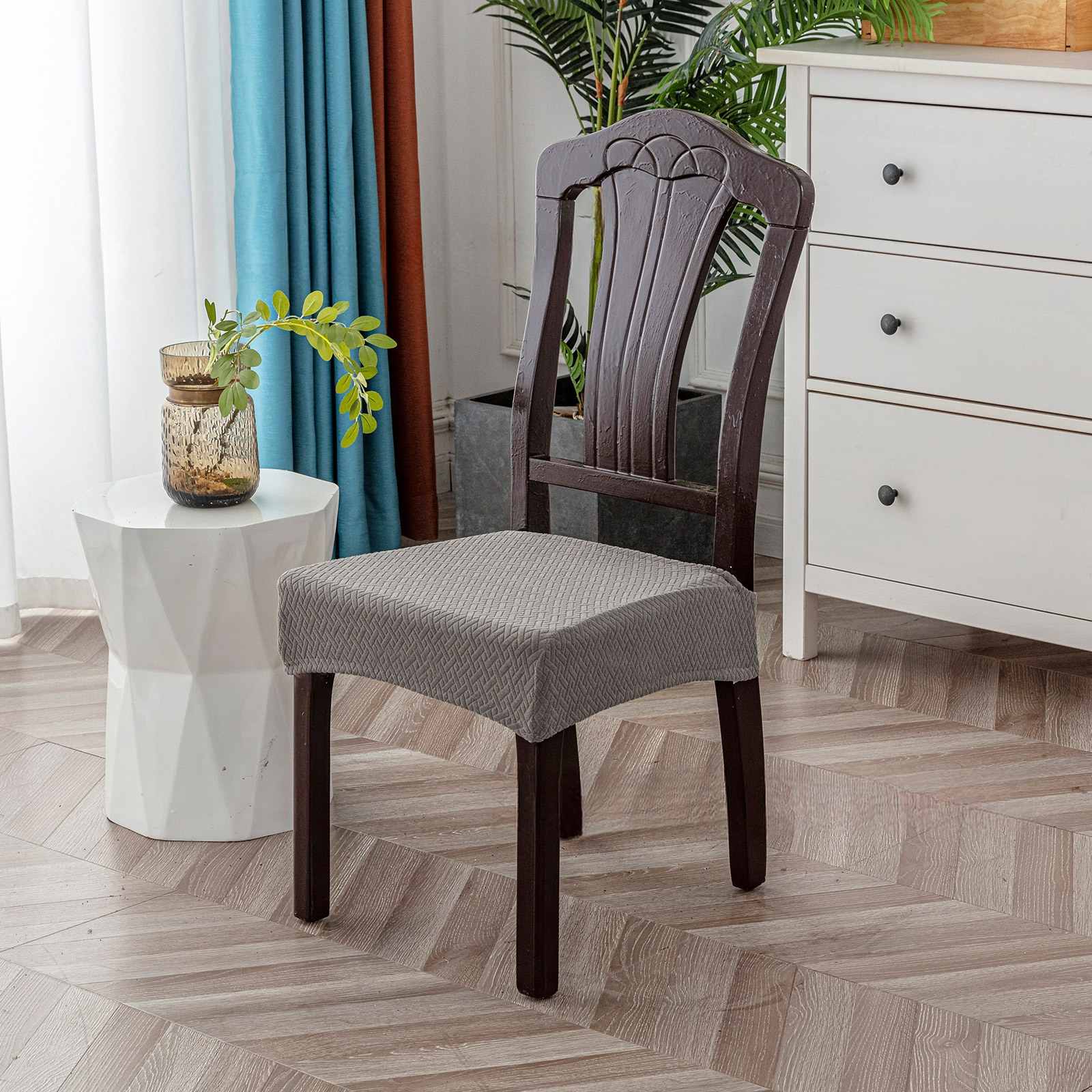 【2 PCS Per Pack】🪑💧Relaxing and Comfortable Chair Covers , Elastic Jacquard Detachable and Washable Chair Covers