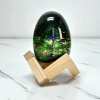 Inspired by the popular video game, Handcrafted Resin Wood Eggs with Rusty Sword Decoration