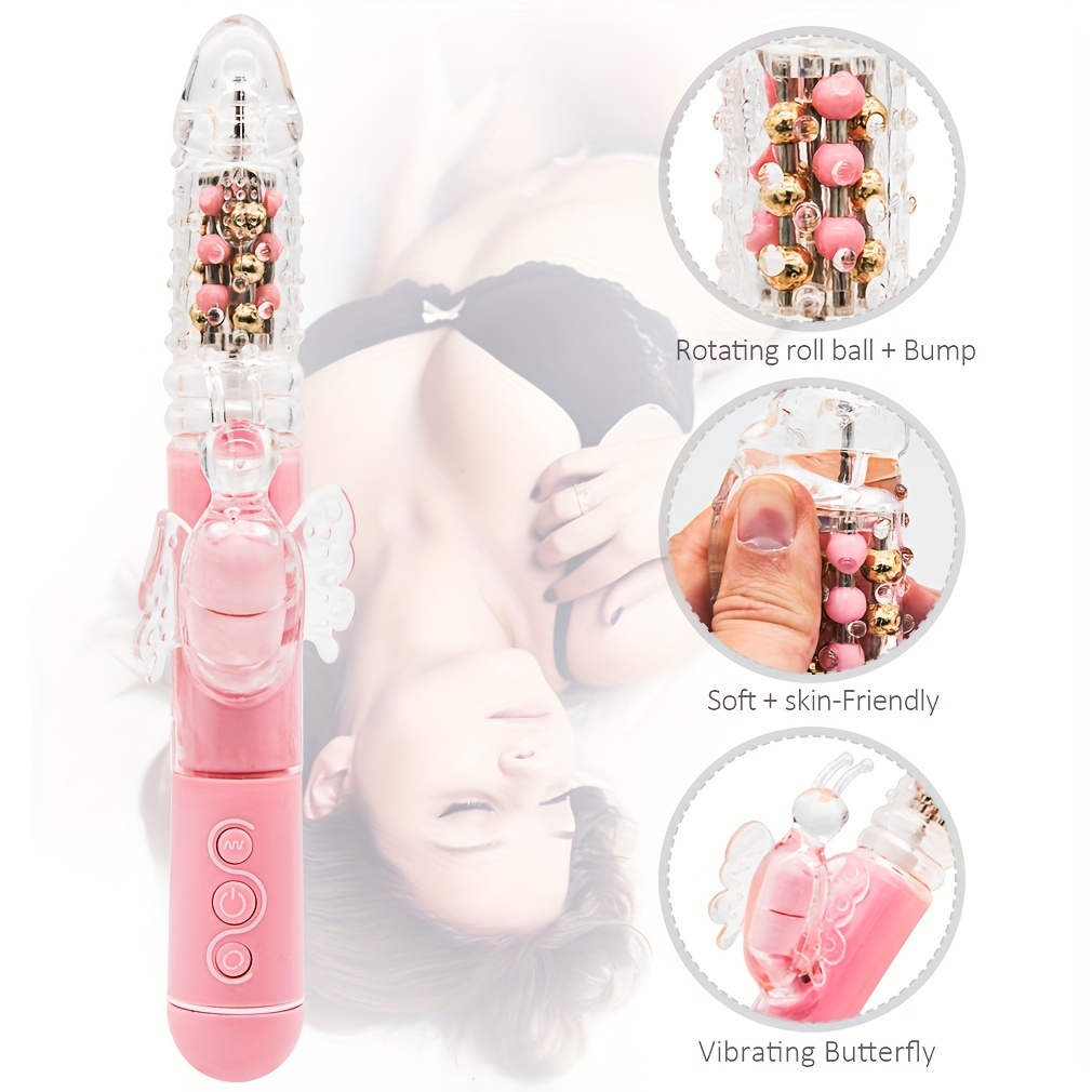 SHEMESIX - Female Clitoral Massage Vibrator, G-spot Stimulator Adult Toy Female Vibrator With 12-frequency Vibration Modes & 3 Rotary Propulsion Modes