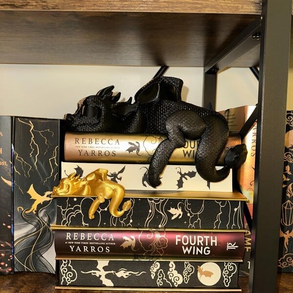 🔥🔥2025 Mother's Day Gift 49% Off--📚3D Printing Sleeping Bookshelf Dragon