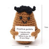 The cutest little crochet potato with a positive message.