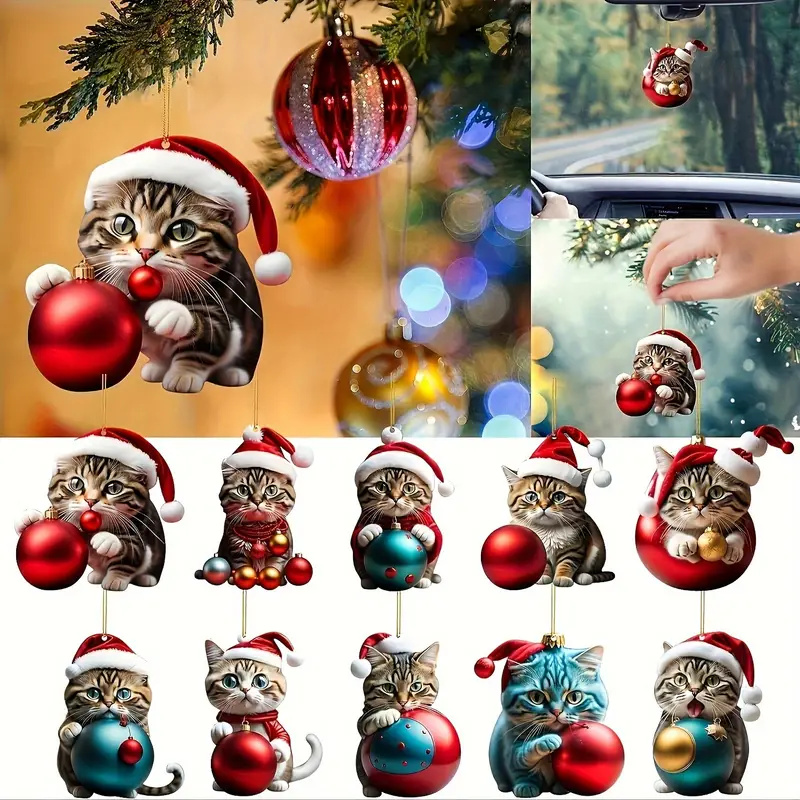 🌲Early Christmas Sale 50% Off🎁Cute Cat Christmas Tree Ornaments🔥Buy 3 Save 5% Off