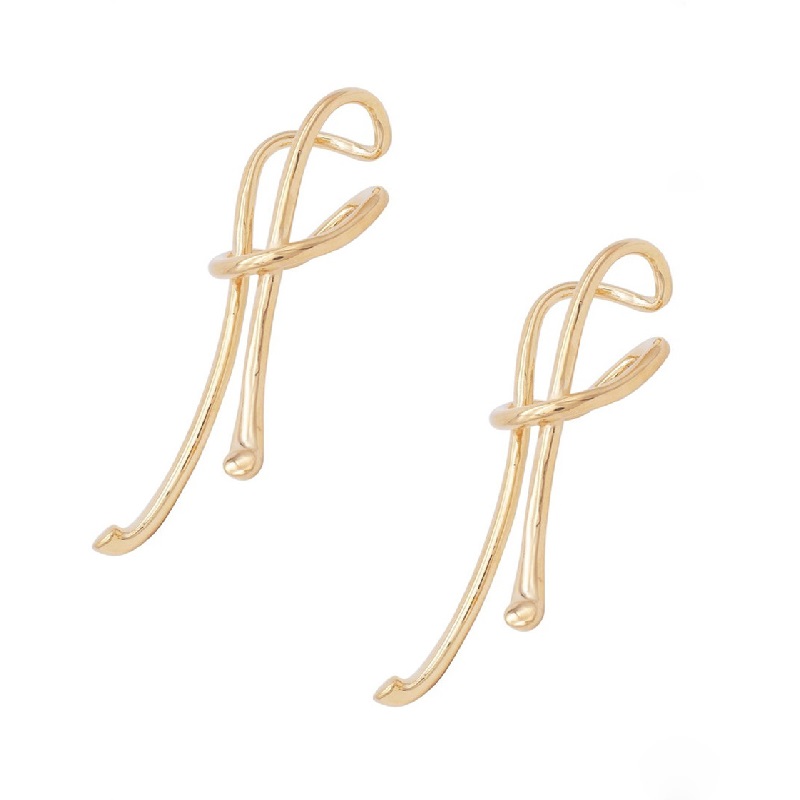 INS Style Simple And Innovative Design Knotted Earrings Fashion Trend Neutral Earrings