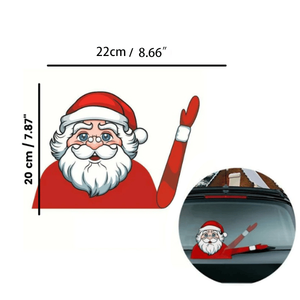 (🎅Christmas Hot Sale-49% OFF)Christmas Car Wiper Sticker⛄- Buy 4 get extra 20% off