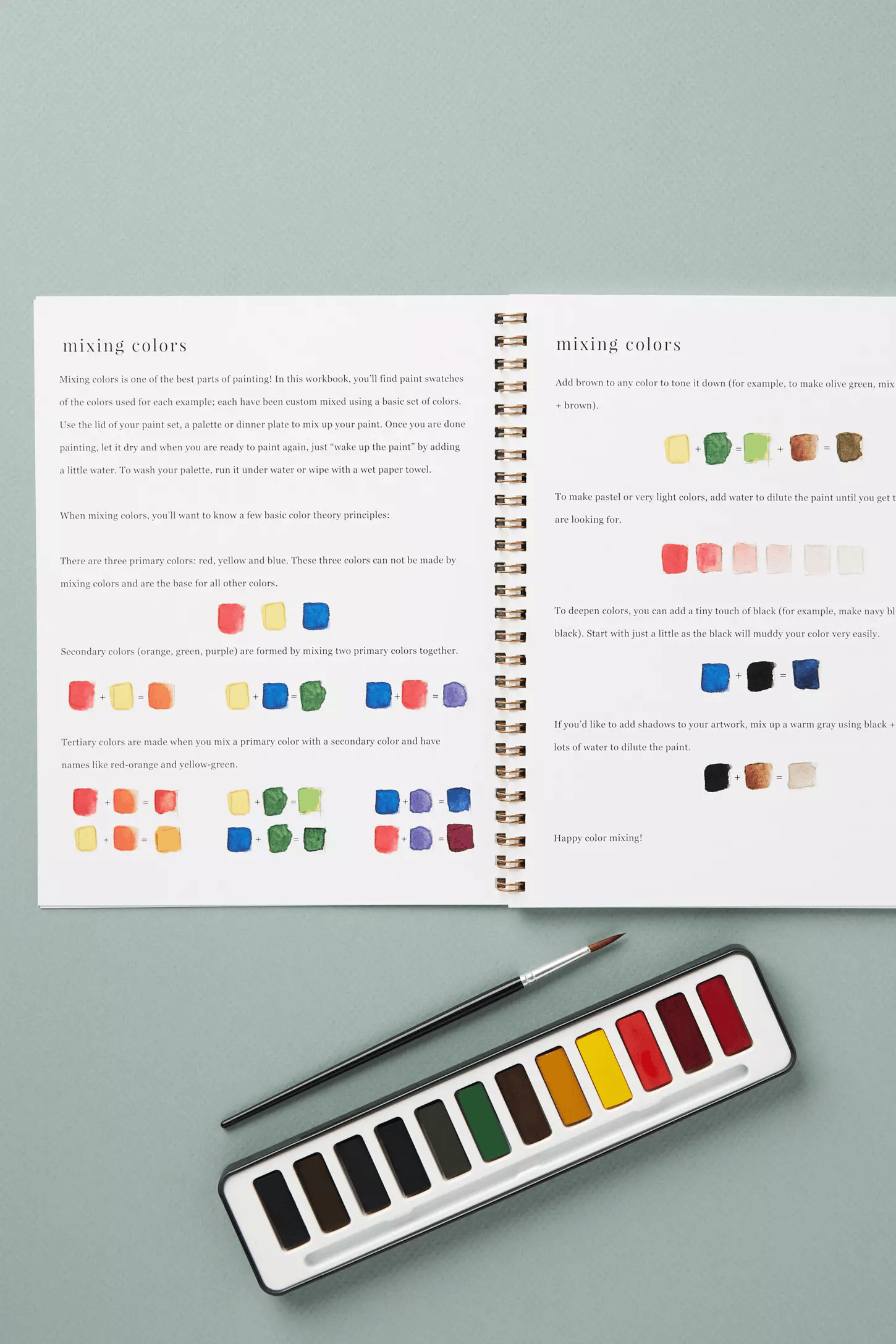 🔥LAST DAY 55% OFF - 🖼️Beginner-Friendly💕 Watercolor Workbook