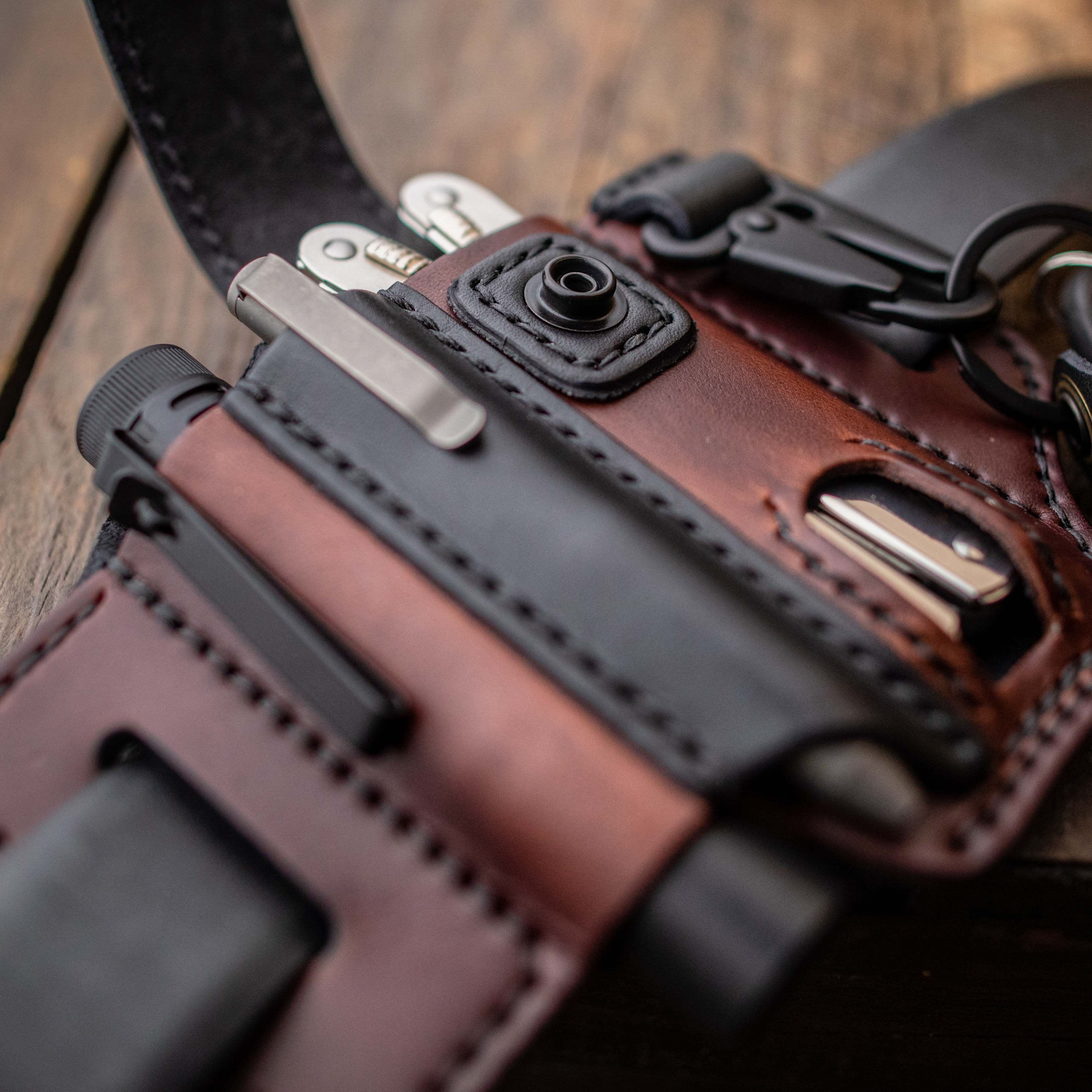 (🌲Early Christmas Sale- SAVE 48% OFF)Cowhide Leather Owl Buckle Tactical Multifunctional Belt Cover-Buy 2 Get Free Shipping