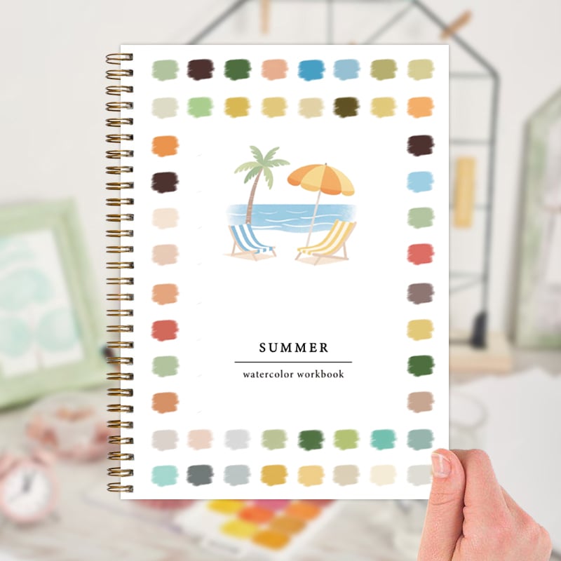 🏖️Summer Watercolor Workbook(🔥2025 New Limited Edition)