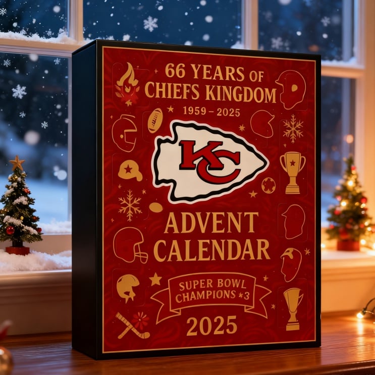 🔥Last Day 50% OFF -🎄Kansas City Chiefs Anniversary Advent Calendar