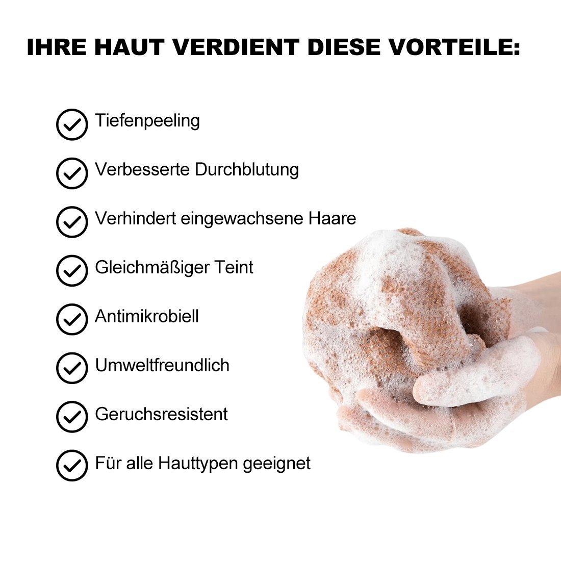 🔥kaufen sie 1, bekommen sie 1 gratis (je nur 7,49 €)✨Afrikanischer Peeling-Netzschwamm