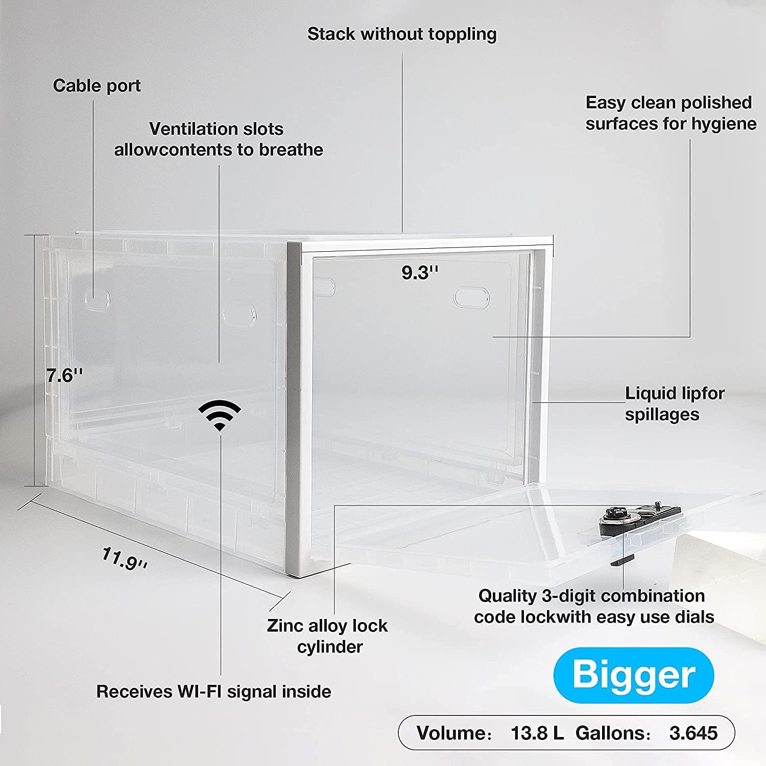 ✨Lockable Storage Box for Food🍿, Medicines, Tech and Home Safety🔥