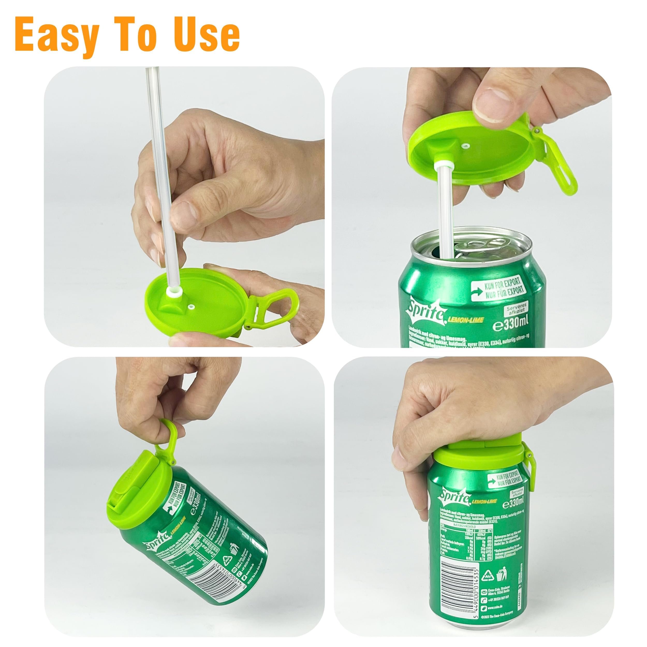 ⏰LAST DAY SALE 50% OFF - Soda Can Lids and Holders for 12oz Cans
