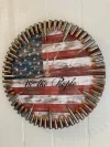 Patriotic “We The People” Flag Bullet Clock